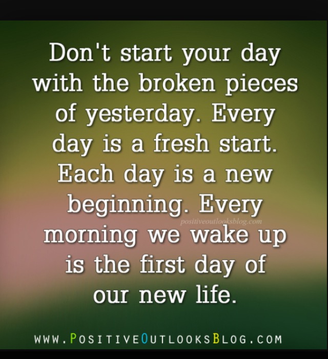 Yesterday my life was. New Day New Life. Each Day is Fresh start перевод.